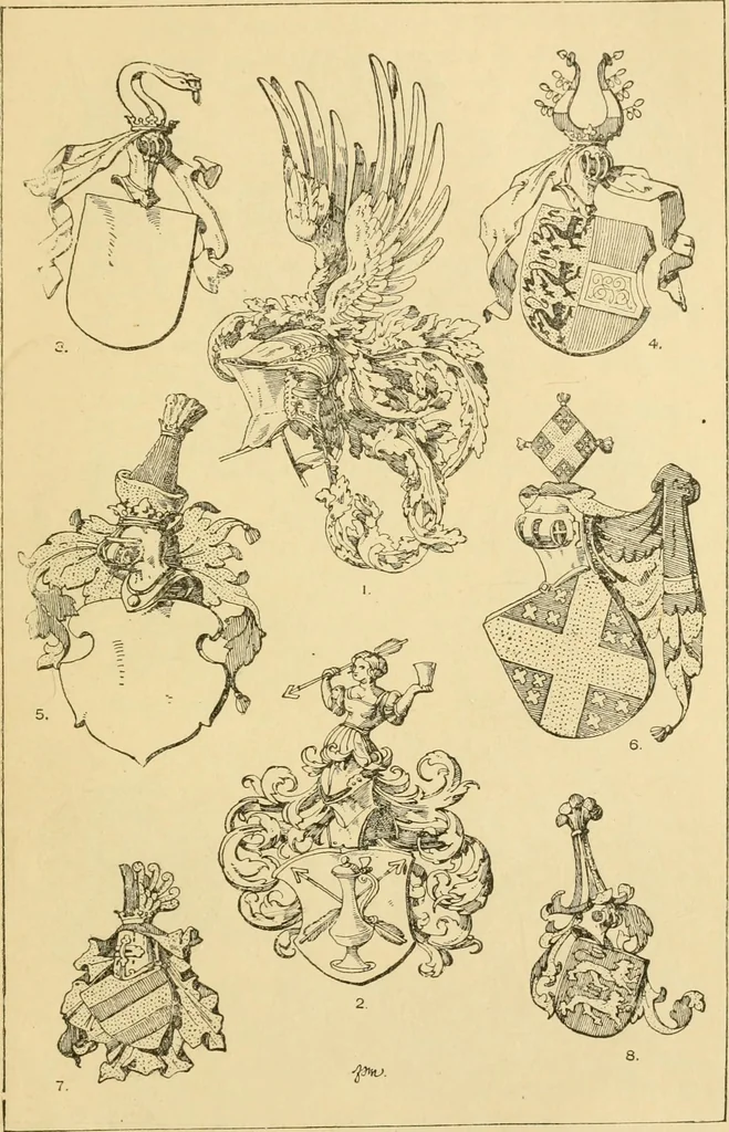 An illustration from Handbook of ornament; a grammar of art, industrial and architectural designing in all its branches, for practical as well as theoretical use, 1900, leaf 535
