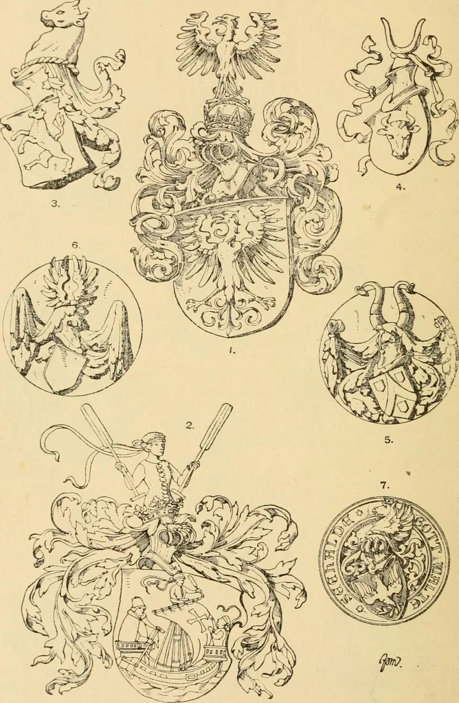 An illustration from Handbook of ornament; a grammar of art, industrial and architectural designing in all its branches, for practical as well as theoretical use, 1900, leaf 536