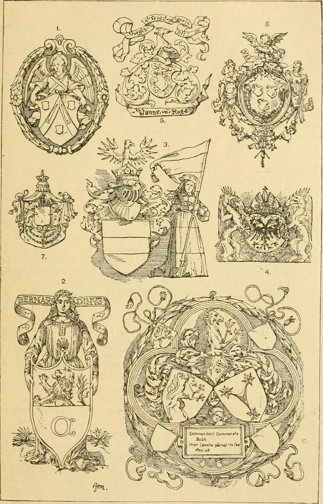 An illustration from Handbook of ornament; a grammar of art, industrial and architectural designing in all its branches, for practical as well as theoretical use, 1900, leaf 539