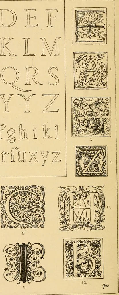 An illustration from Handbook of ornament; a grammar of art, industrial and architectural designing in all its branches, for practical as well as theoretical use, 1900, leaf 552