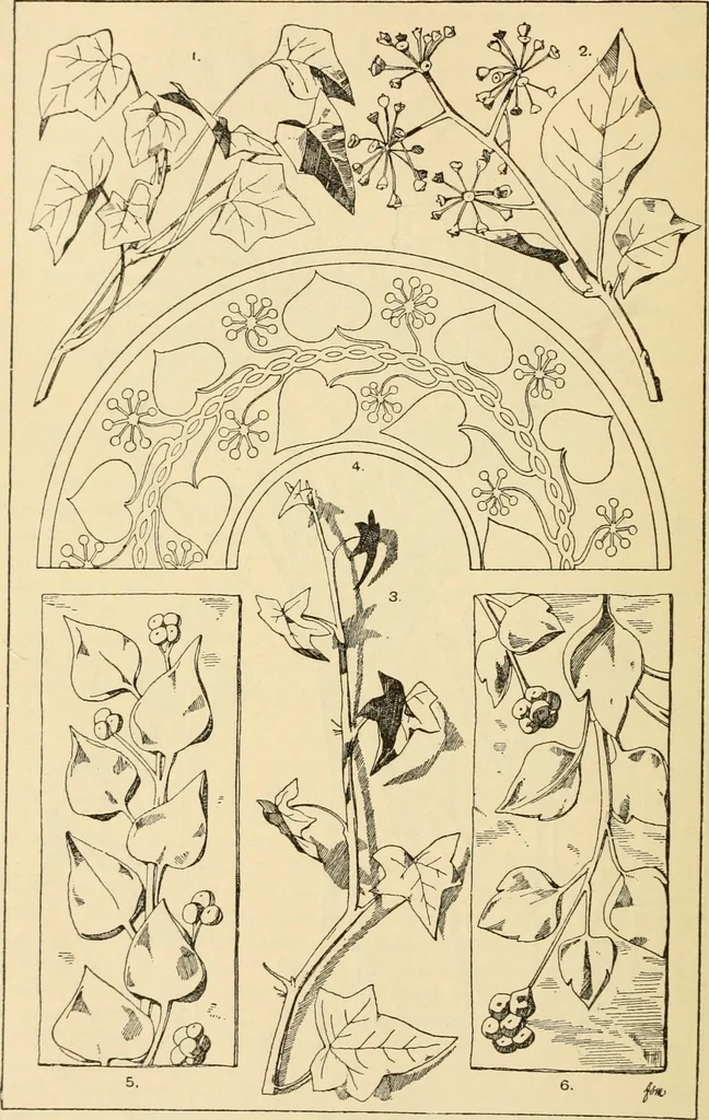 An illustration from Handbook of ornament; a grammar of art, industrial and architectural designing in all its branches, for practical as well as theoretical use, 1900, leaf 64