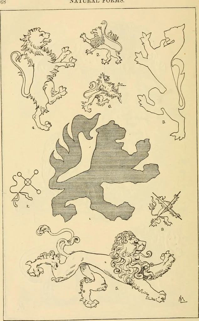 An illustration from Handbook of ornament; a grammar of art, industrial and architectural designing in all its branches, for practical as well as theoretical use, 1900, leaf 82