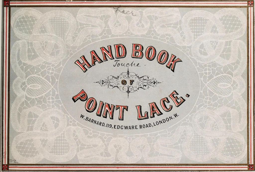 An illustration from The handbook of point lace : with illustrations and descriptions of thirty-four different stitches and a series of designs, 1870, leaf 6