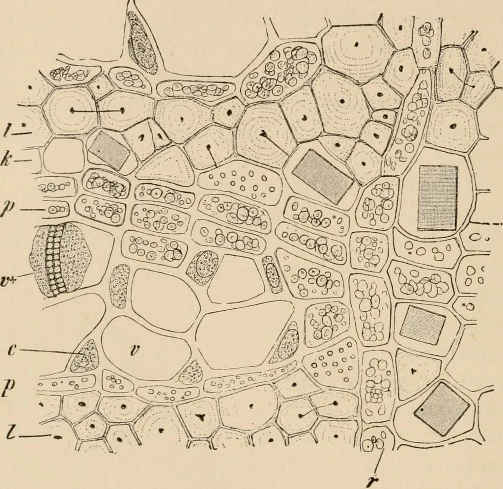 An illustration from Handbook of practical botany for the botanical laboratory and private student, 1908, leaf 193