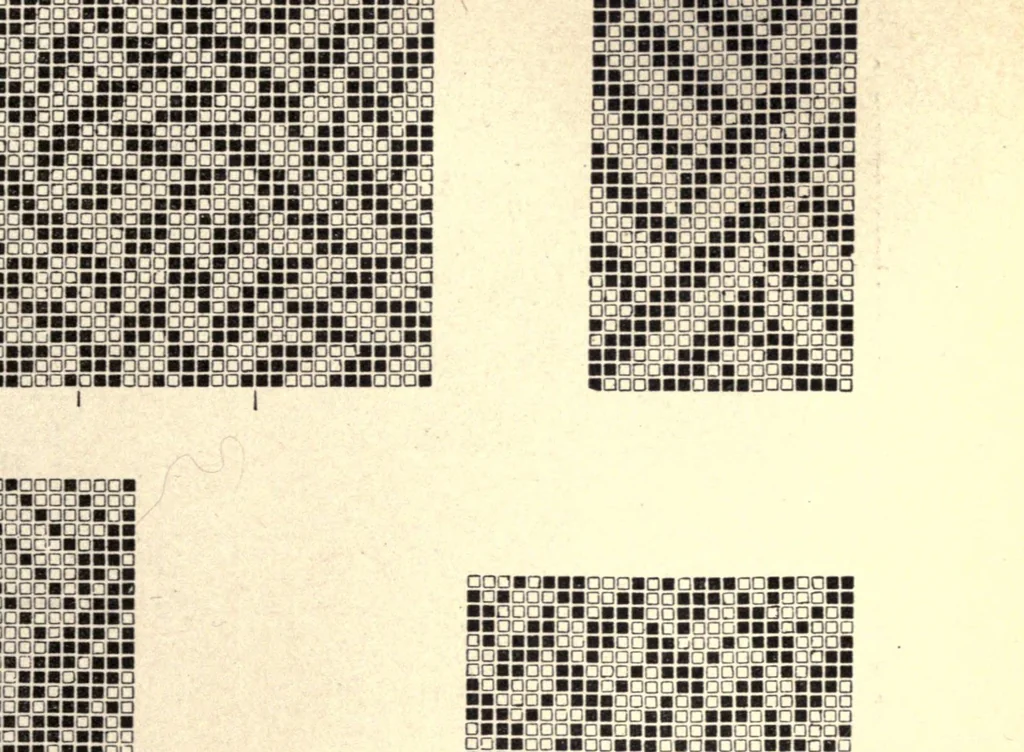An illustration from A handbook of weaves, 1915, leaf 103