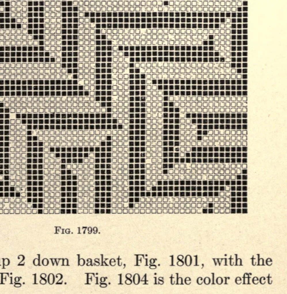 An illustration from A handbook of weaves, 1915, leaf 389