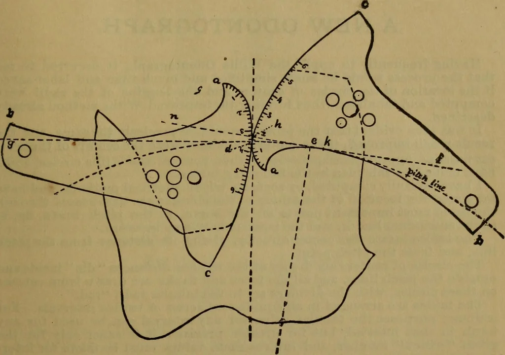 An illustration from A handbook on the teeth of gears, their curves, properties, and practical construction, 1887, leaf 13