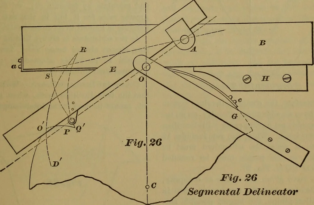 An illustration from A handbook on the teeth of gears, their curves, properties, and practical construction, 1887, leaf 53