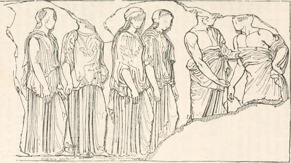An illustration from Handbook to the antiquities in the British Museum : being a description of the remains of Greek, Assyrian, Egyptian and Etruscan art preserved there, with numerous illustrations, 1851, leaf 101