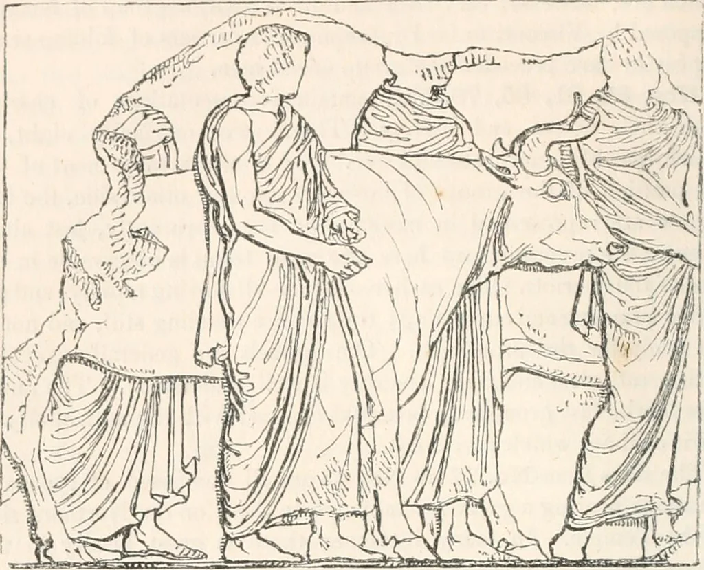 An illustration from Handbook to the antiquities in the British Museum : being a description of the remains of Greek, Assyrian, Egyptian and Etruscan art preserved there, with numerous illustrations, 1851, leaf 104