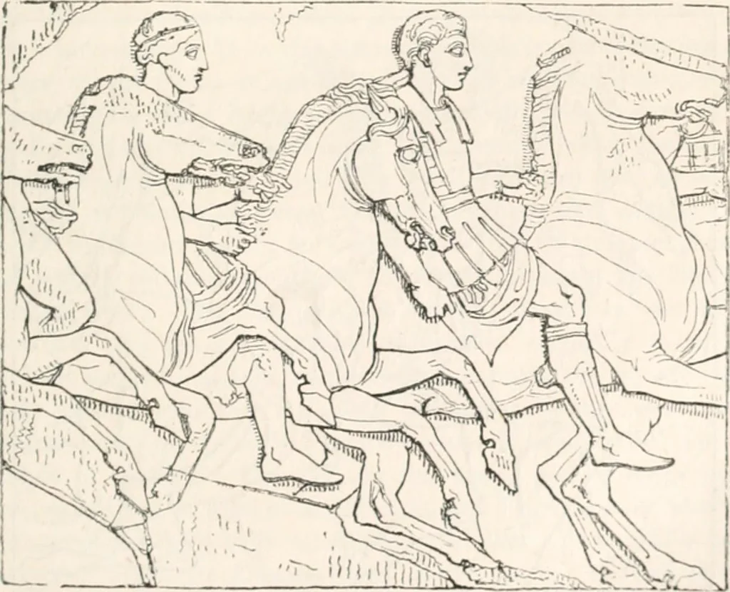 An illustration from Handbook to the antiquities in the British Museum : being a description of the remains of Greek, Assyrian, Egyptian and Etruscan art preserved there, with numerous illustrations, 1851, leaf 107