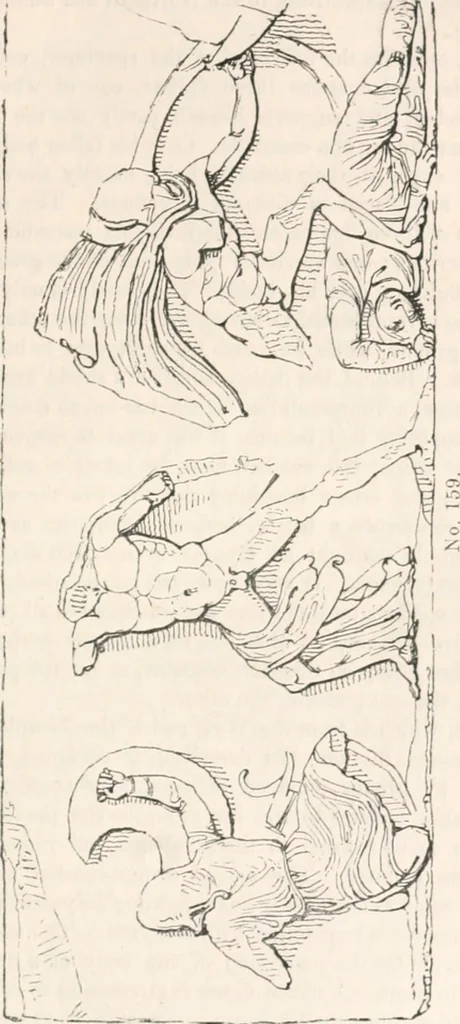 An illustration from Handbook to the antiquities in the British Museum : being a description of the remains of Greek, Assyrian, Egyptian and Etruscan art preserved there, with numerous illustrations, 1851, leaf 113