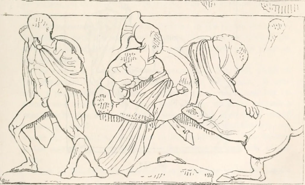 An illustration from Handbook to the antiquities in the British Museum : being a description of the remains of Greek, Assyrian, Egyptian and Etruscan art preserved there, with numerous illustrations, 1851, leaf 125