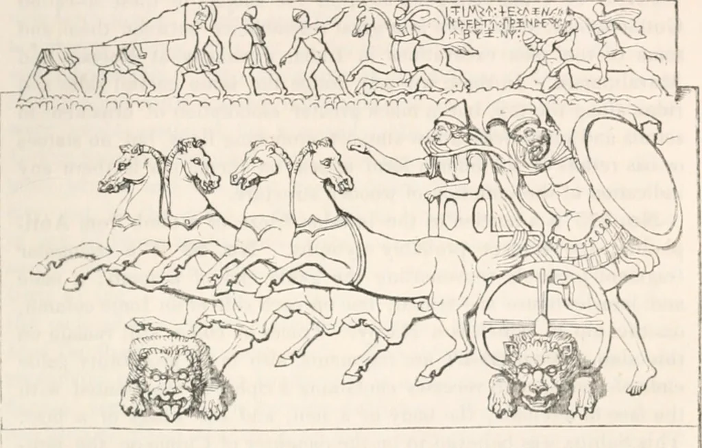 An illustration from Handbook to the antiquities in the British Museum : being a description of the remains of Greek, Assyrian, Egyptian and Etruscan art preserved there, with numerous illustrations, 1851, leaf 173