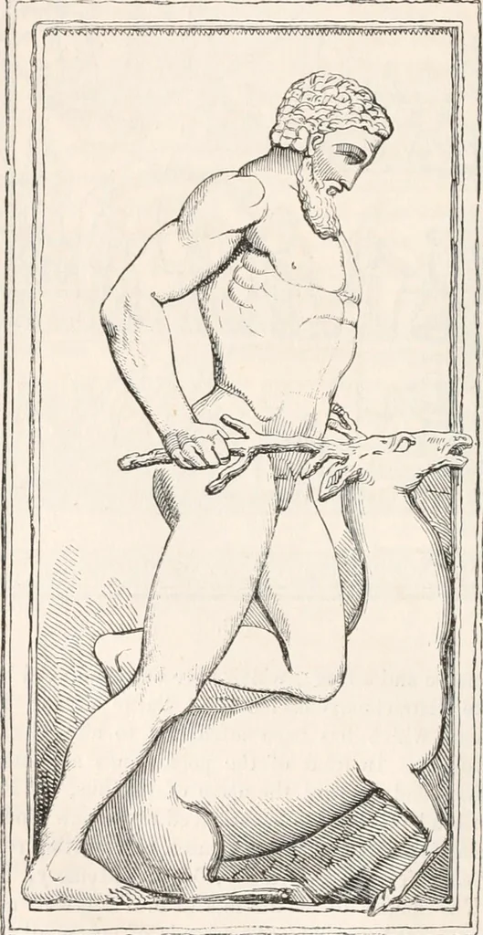 An illustration from Handbook to the antiquities in the British Museum : being a description of the remains of Greek, Assyrian, Egyptian and Etruscan art preserved there, with numerous illustrations, 1851, leaf 198