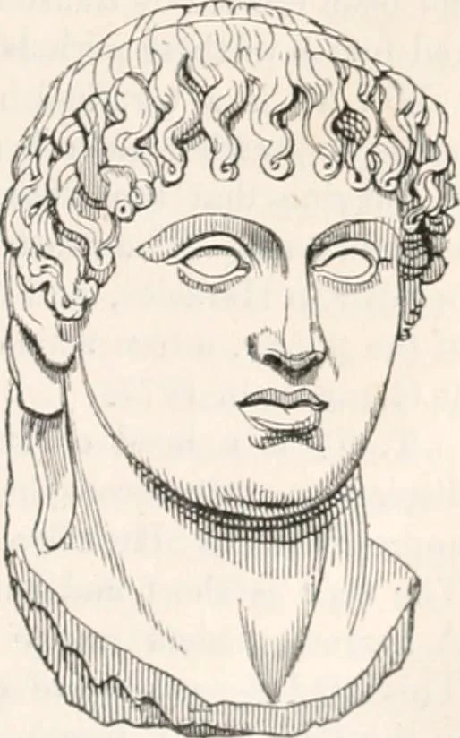 An illustration from Handbook to the antiquities in the British Museum : being a description of the remains of Greek, Assyrian, Egyptian and Etruscan art preserved there, with numerous illustrations, 1851, leaf 207