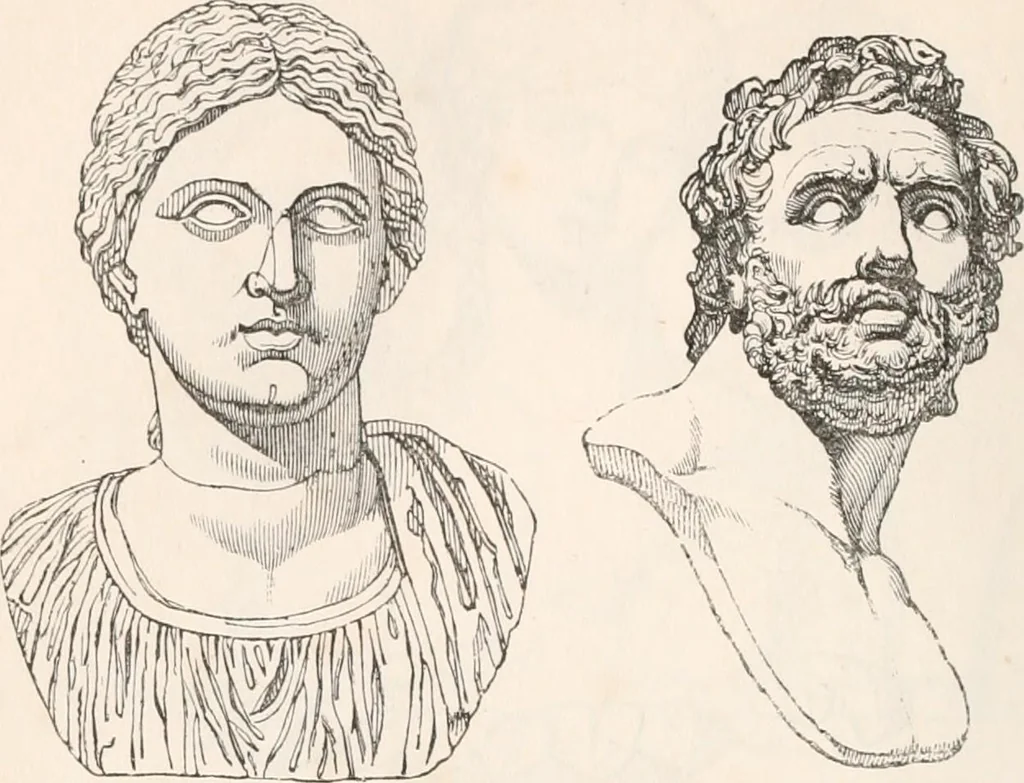 An illustration from Handbook to the antiquities in the British Museum : being a description of the remains of Greek, Assyrian, Egyptian and Etruscan art preserved there, with numerous illustrations, 1851, leaf 212