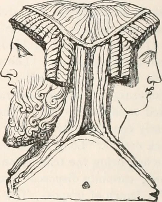 An illustration from Handbook to the antiquities in the British Museum : being a description of the remains of Greek, Assyrian, Egyptian and Etruscan art preserved there, with numerous illustrations, 1851, leaf 214