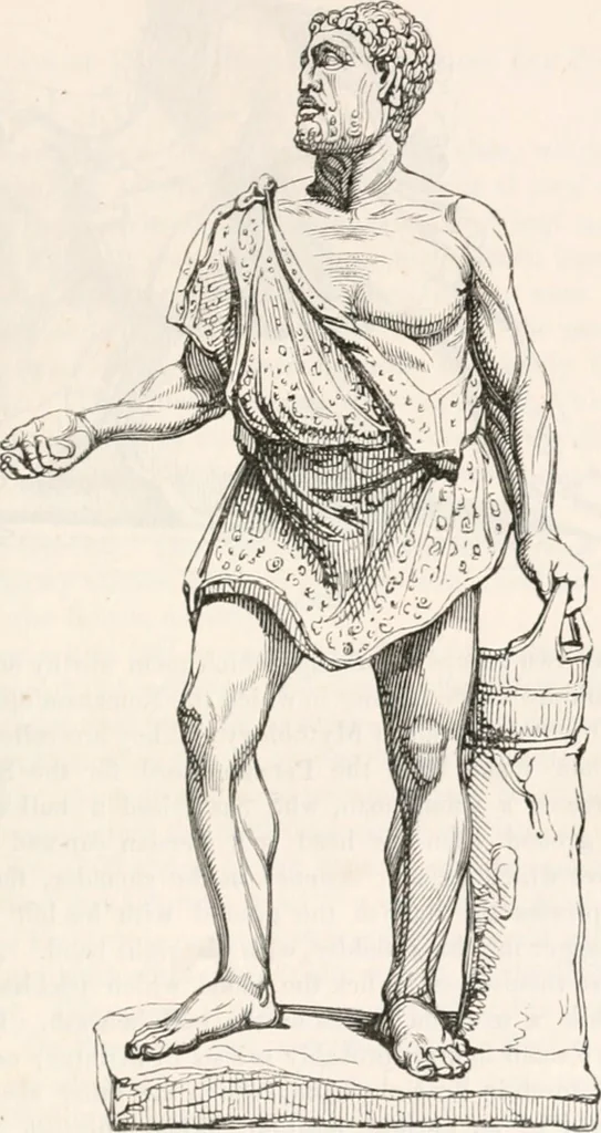An illustration from Handbook to the antiquities in the British Museum : being a description of the remains of Greek, Assyrian, Egyptian and Etruscan art preserved there, with numerous illustrations, 1851, leaf 245