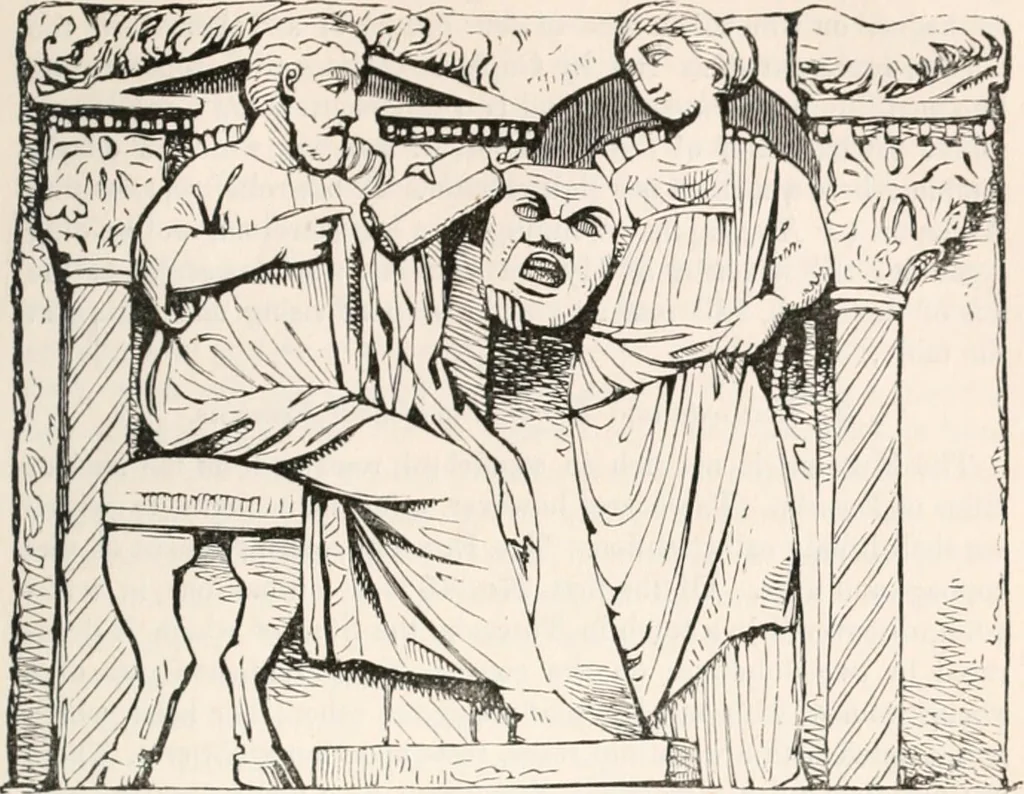 An illustration from Handbook to the antiquities in the British Museum : being a description of the remains of Greek, Assyrian, Egyptian and Etruscan art preserved there, with numerous illustrations, 1851, leaf 267