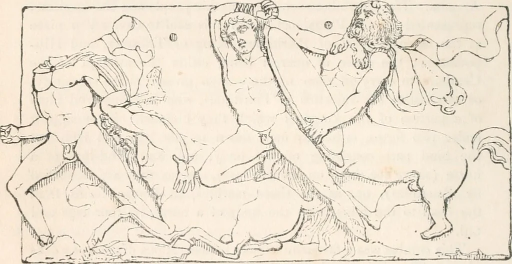 An illustration from Handbook to the antiquities in the British Museum : being a description of the remains of Greek, Assyrian, Egyptian and Etruscan art preserved there, with numerous illustrations, 1851, leaf 34