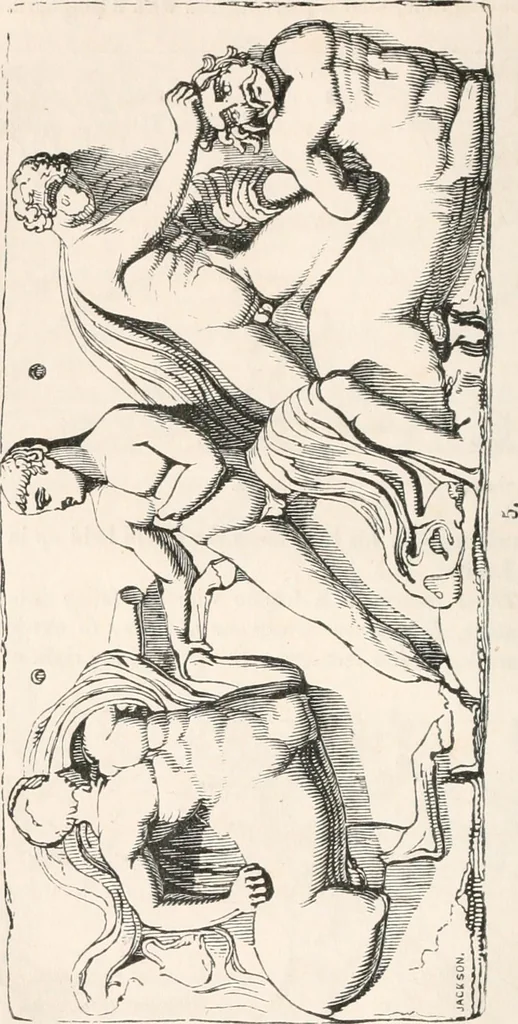 An illustration from Handbook to the antiquities in the British Museum : being a description of the remains of Greek, Assyrian, Egyptian and Etruscan art preserved there, with numerous illustrations, 1851, leaf 36