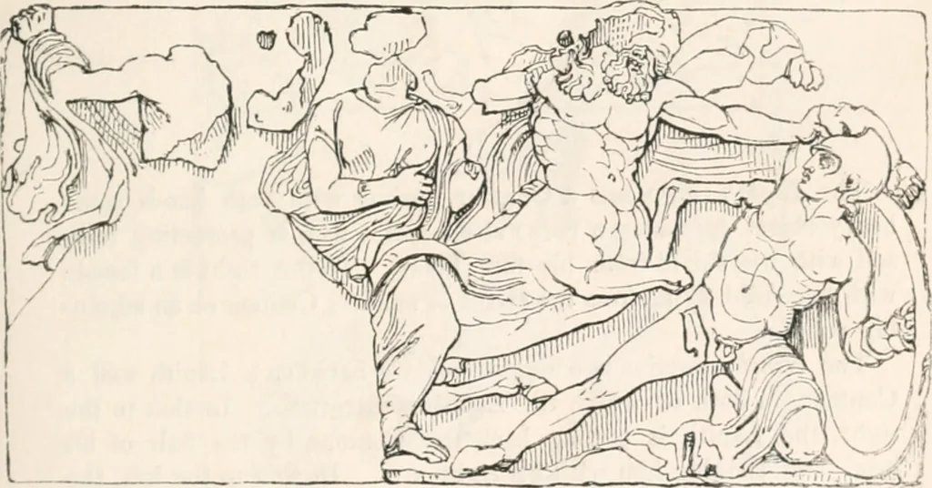 An illustration from Handbook to the antiquities in the British Museum : being a description of the remains of Greek, Assyrian, Egyptian and Etruscan art preserved there, with numerous illustrations, 1851, leaf 37