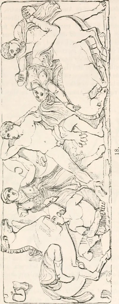 An illustration from Handbook to the antiquities in the British Museum : being a description of the remains of Greek, Assyrian, Egyptian and Etruscan art preserved there, with numerous illustrations, 1851, leaf 43