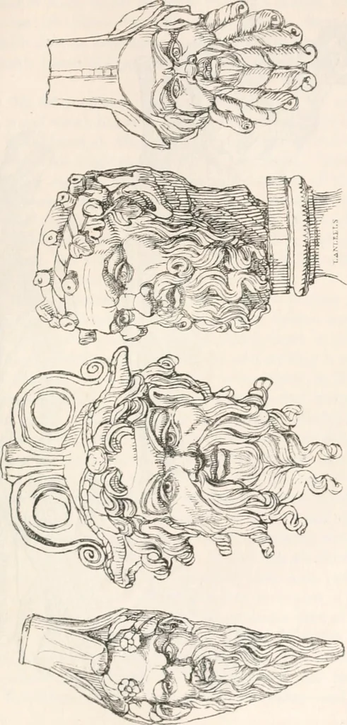 An illustration from Handbook to the antiquities in the British Museum : being a description of the remains of Greek, Assyrian, Egyptian and Etruscan art preserved there, with numerous illustrations, 1851, leaf 435
