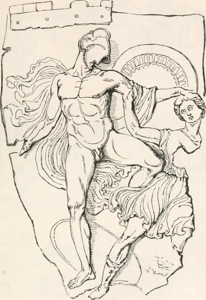 An illustration from Handbook to the antiquities in the British Museum : being a description of the remains of Greek, Assyrian, Egyptian and Etruscan art preserved there, with numerous illustrations, 1851, leaf 451