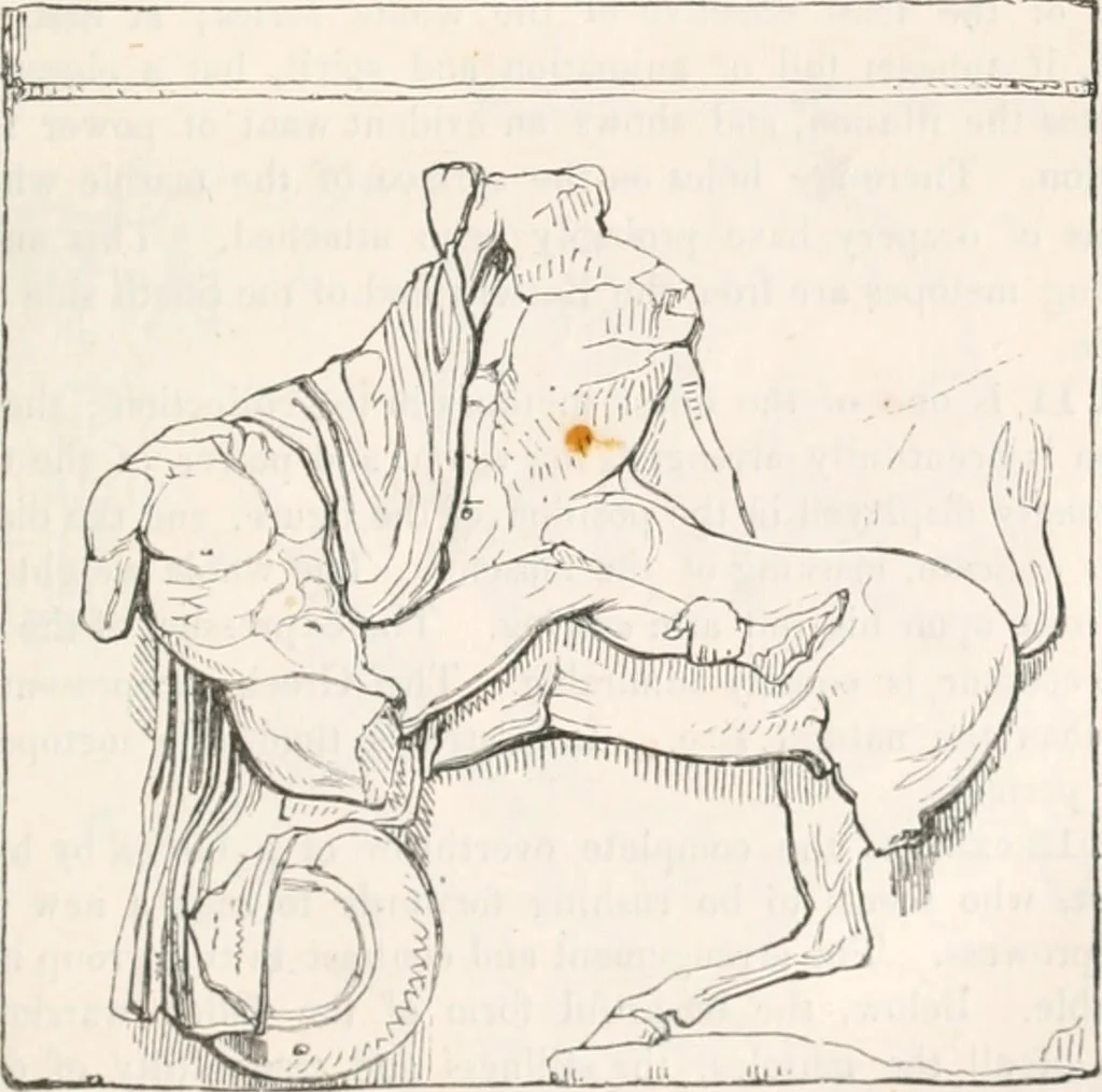An illustration from Handbook to the antiquities in the British Museum : being a description of the remains of Greek, Assyrian, Egyptian and Etruscan art preserved there, with numerous illustrations, 1851, leaf 71