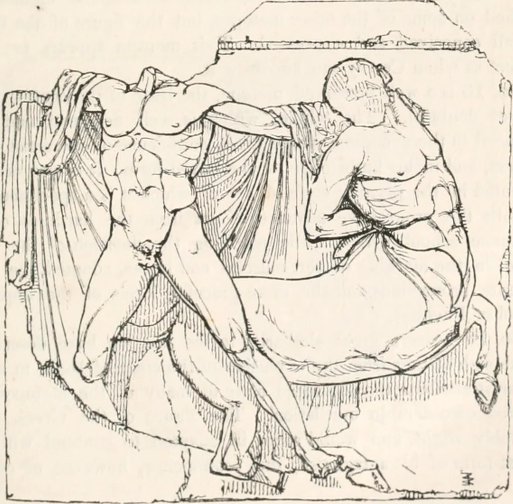 An illustration from Handbook to the antiquities in the British Museum : being a description of the remains of Greek, Assyrian, Egyptian and Etruscan art preserved there, with numerous illustrations, 1851, leaf 73