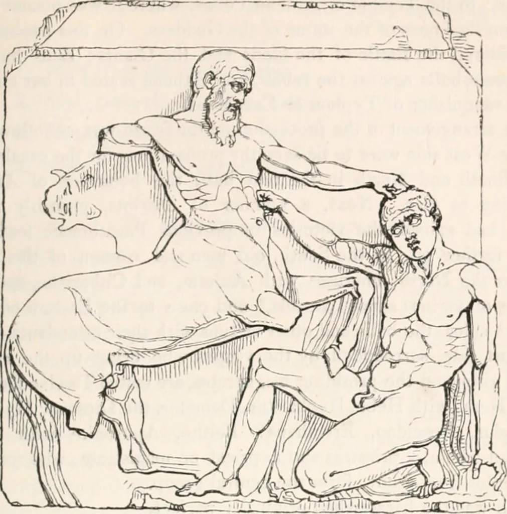 An illustration from Handbook to the antiquities in the British Museum : being a description of the remains of Greek, Assyrian, Egyptian and Etruscan art preserved there, with numerous illustrations, 1851, leaf 77