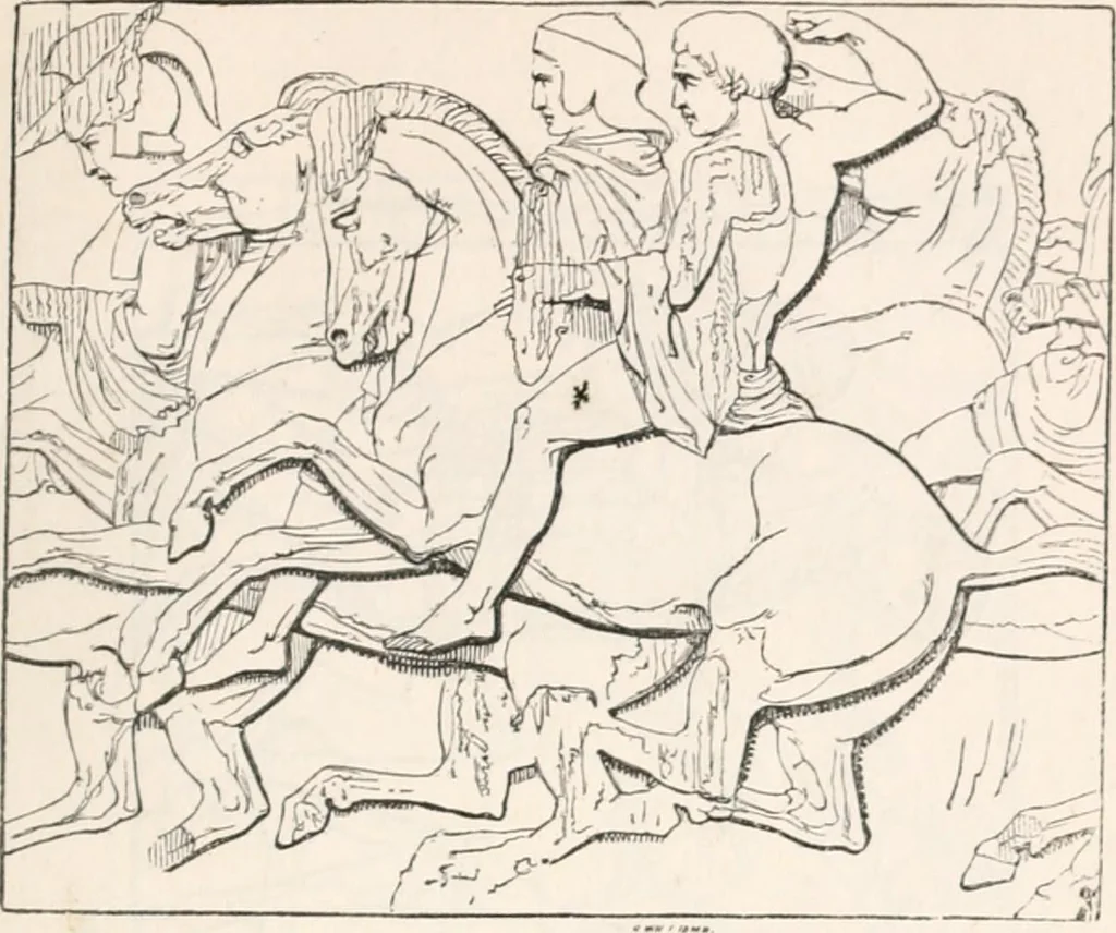 An illustration from Handbook to the antiquities in the British Museum : being a description of the remains of Greek, Assyrian, Egyptian and Etruscan art preserved there, with numerous illustrations, 1851, leaf 91