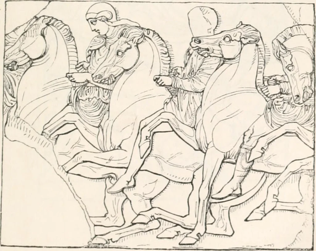 An illustration from Handbook to the antiquities in the British Museum : being a description of the remains of Greek, Assyrian, Egyptian and Etruscan art preserved there, with numerous illustrations, 1851, leaf 91
