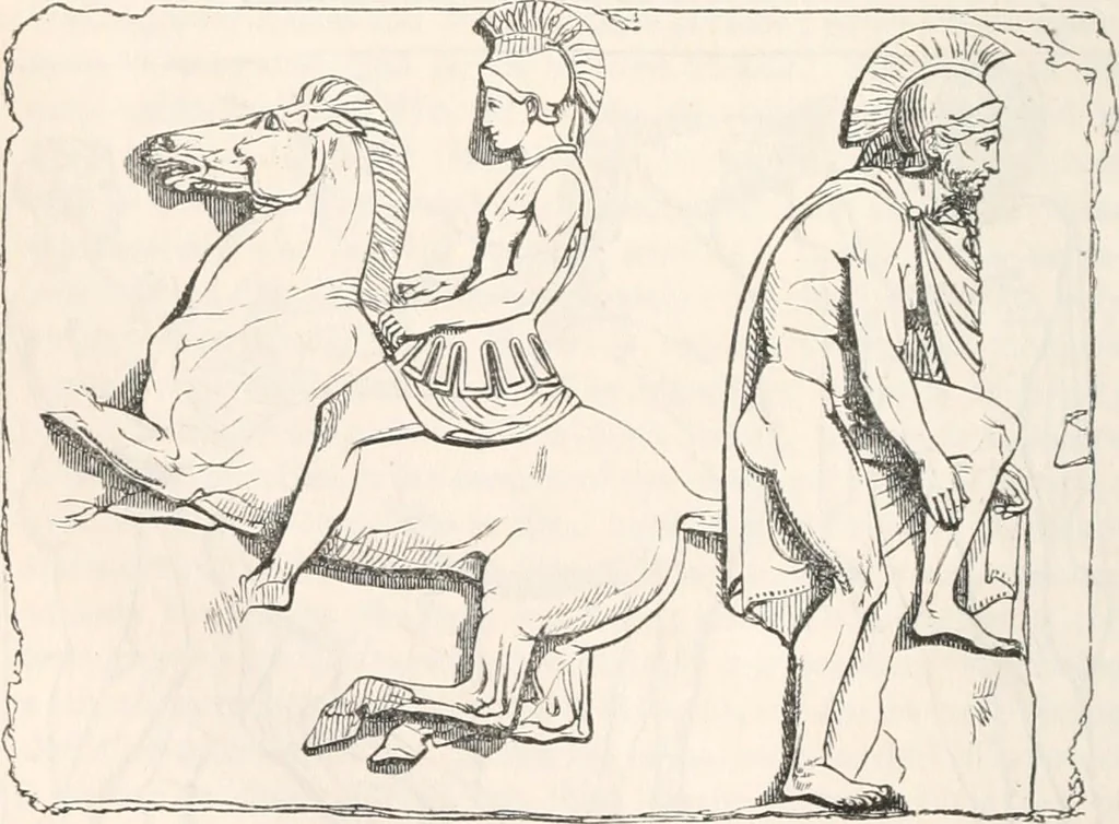 An illustration from Handbook to the antiquities in the British Museum : being a description of the remains of Greek, Assyrian, Egyptian and Etruscan art preserved there, with numerous illustrations, 1851, leaf 96