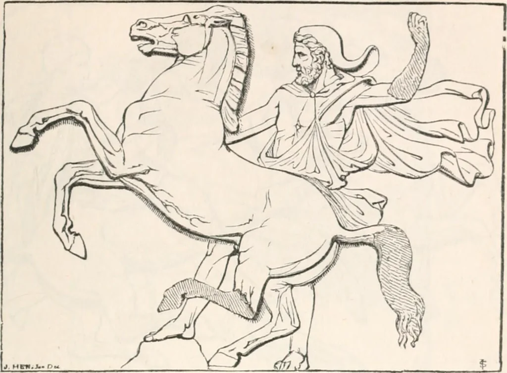 An illustration from Handbook to the antiquities in the British Museum : being a description of the remains of Greek, Assyrian, Egyptian and Etruscan art preserved there, with numerous illustrations, 1851, leaf 97