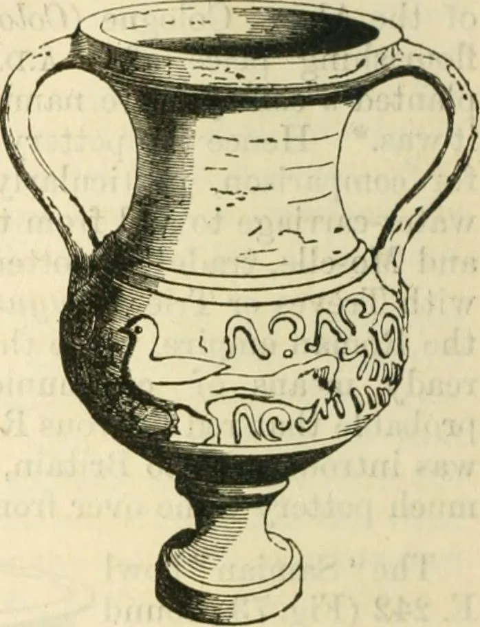 An illustration from Handbook to the collection of British pottery and porcelain, in the Museum of Practical Geology, 1893, leaf 100