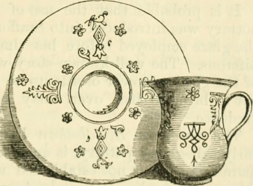An illustration from Handbook to the collection of British pottery and porcelain, in the Museum of Practical Geology, 1893, leaf 115