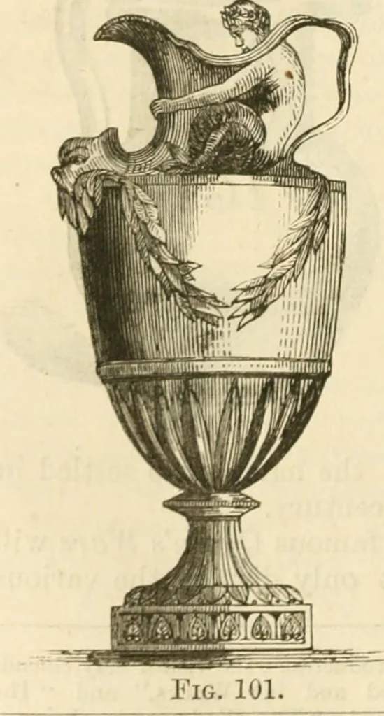 An illustration from Handbook to the collection of British pottery and porcelain, in the Museum of Practical Geology, 1893, leaf 122