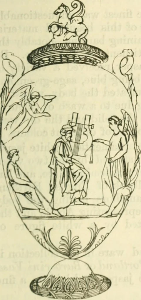 An illustration from Handbook to the collection of British pottery and porcelain, in the Museum of Practical Geology, 1893, leaf 123