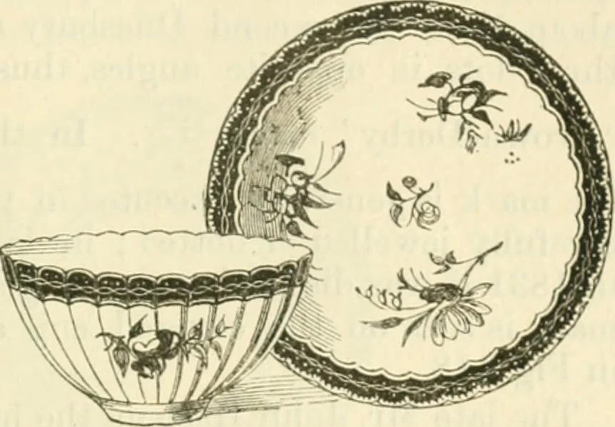 An illustration from Handbook to the collection of British pottery and porcelain, in the Museum of Practical Geology, 1893, leaf 143