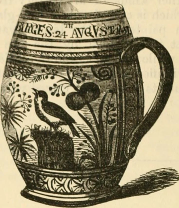 An illustration from Handbook to the collection of British pottery and porcelain, in the Museum of Practical Geology, 1893, leaf 192