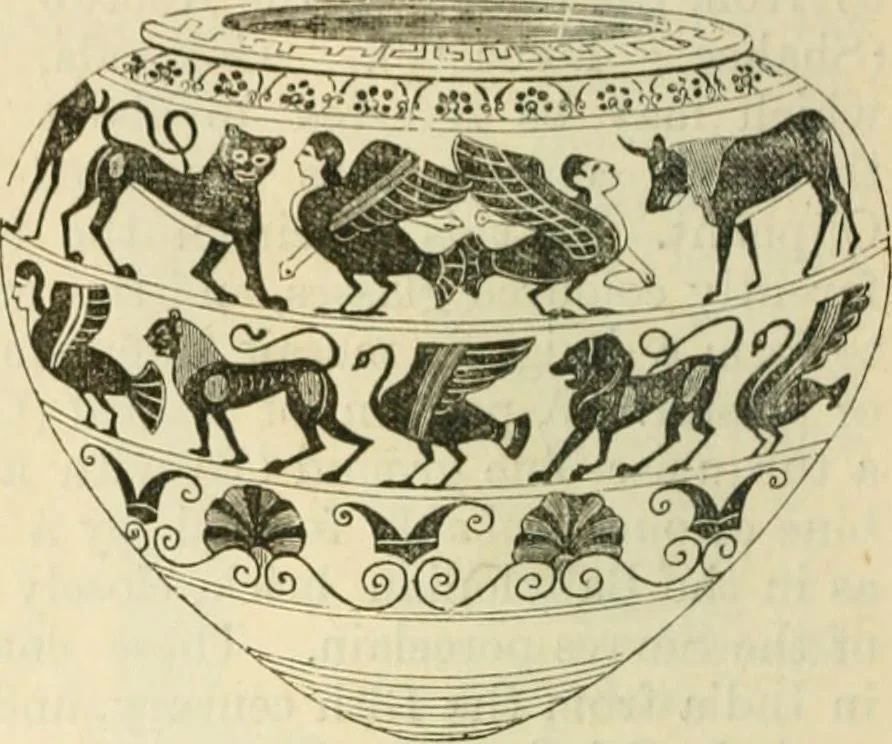 An illustration from Handbook to the collection of British pottery and porcelain, in the Museum of Practical Geology, 1893, leaf 62