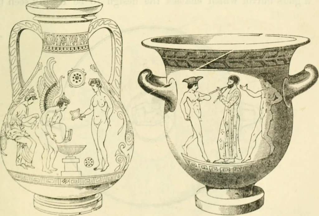 An illustration from Handbook to the collection of British pottery and porcelain, in the Museum of Practical Geology, 1893, leaf 63