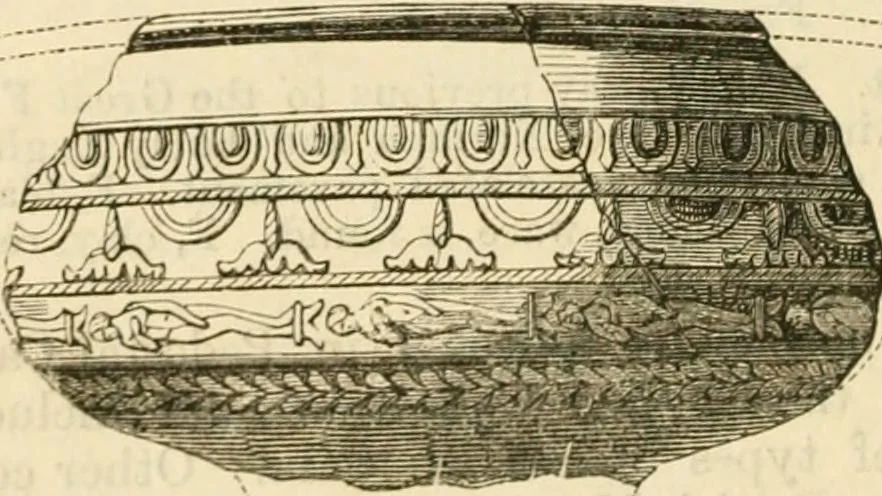 An illustration from Handbook to the collection of British pottery and porcelain, in the Museum of Practical Geology, 1893, leaf 88