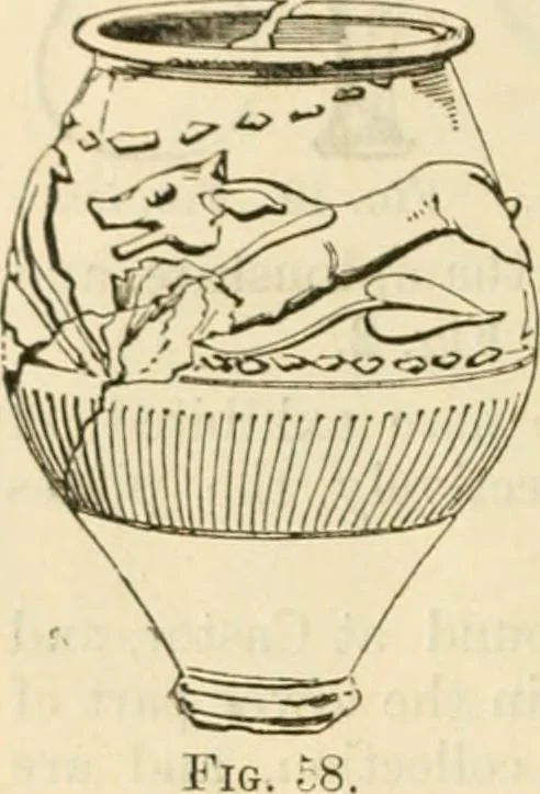 An illustration from Handbook to the collection of British pottery and porcelain, in the Museum of Practical Geology, 1893, leaf 94