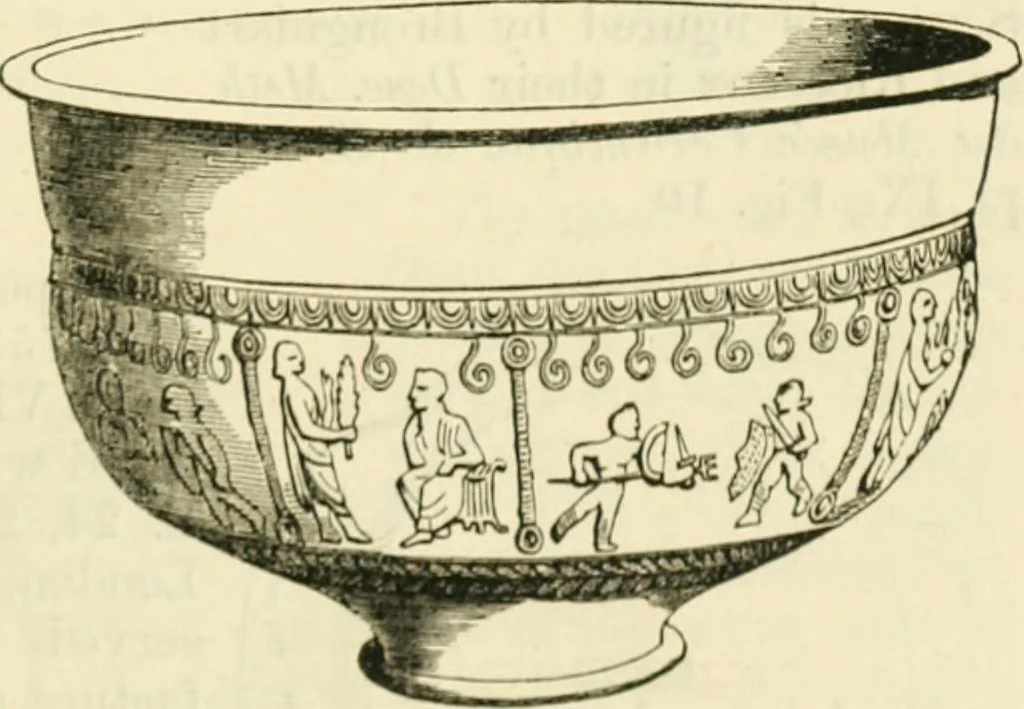 An illustration from Handbook to the collection of British pottery and porcelain, in the Museum of Practical Geology, 1893, leaf 99