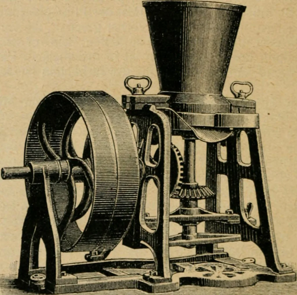 An illustration from Handbuch der Farbenfabrikation. Lehrbuch der Fabrikation, Untersuchung und Verwendung aller in der Praxis vorkommenden Körperfarben, 1922, leaf 59