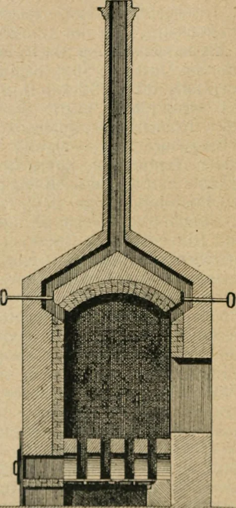 An illustration from Handbuch der Farbenfabrikation. Lehrbuch der Fabrikation, Untersuchung und Verwendung aller in der Praxis vorkommenden Körperfarben, 1922, leaf 601